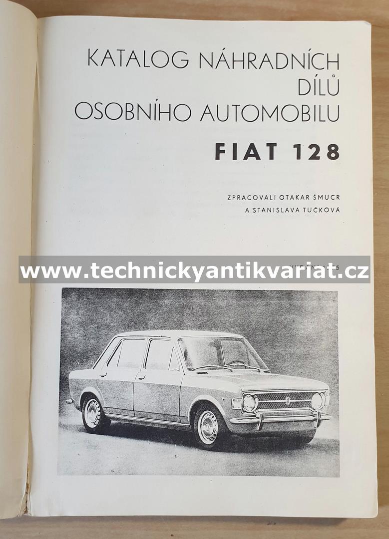 Fiat 128 - Katalog náhradních dílů (1975)