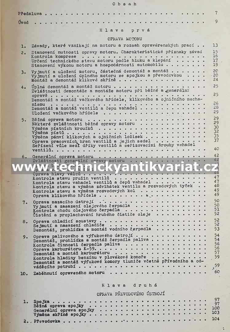 Moskvič 407, 403, 408 - dílenská příručka