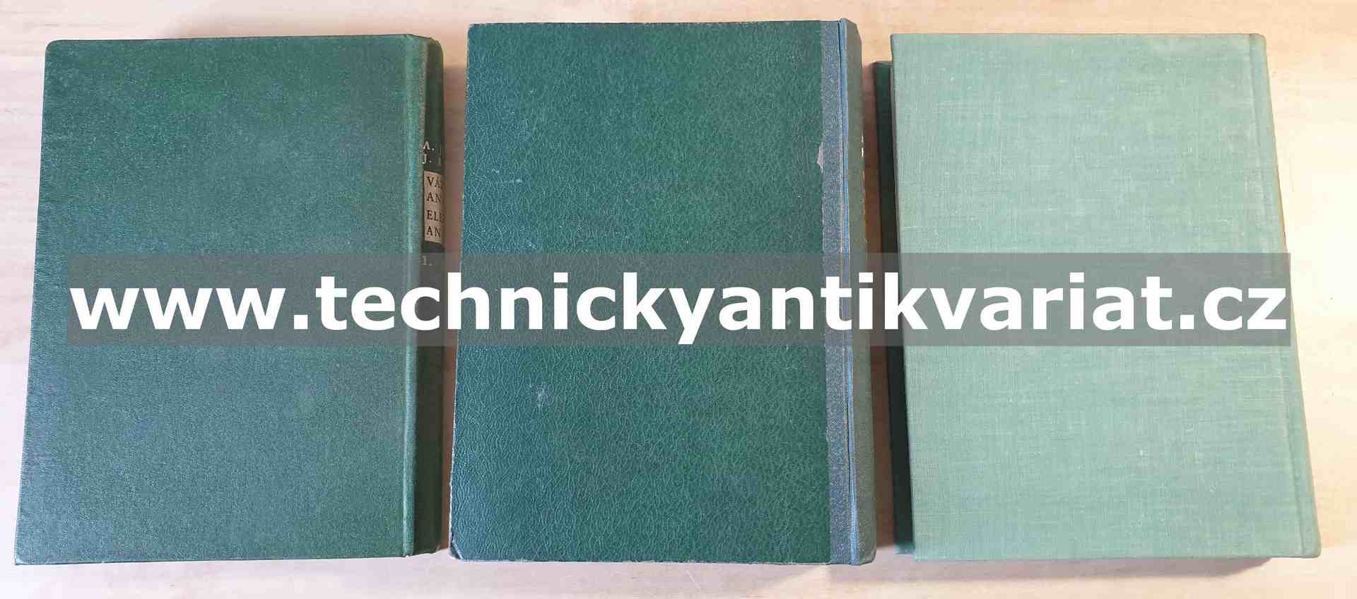 Vážková analysa a elektrotechnika I.,II.,III.- Jílek, Koťa (1946-1956)