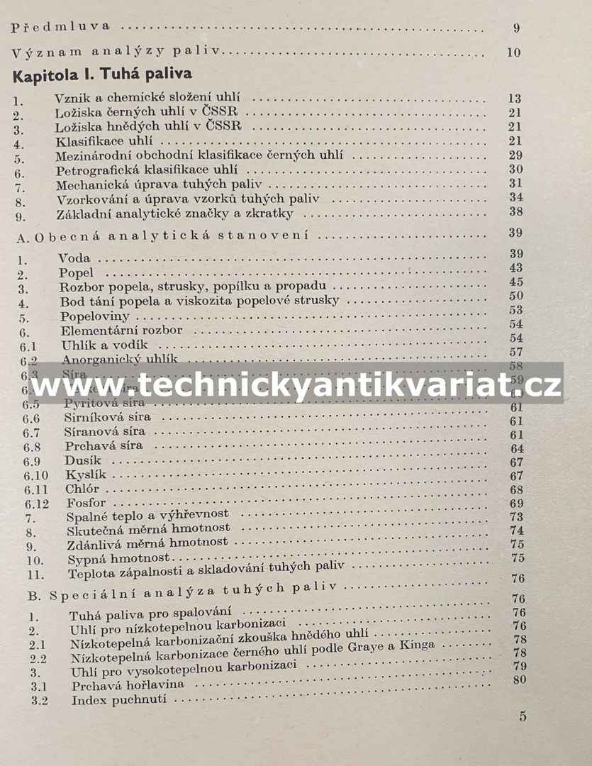Analýza paliv - Vilém Šešulka (1970)