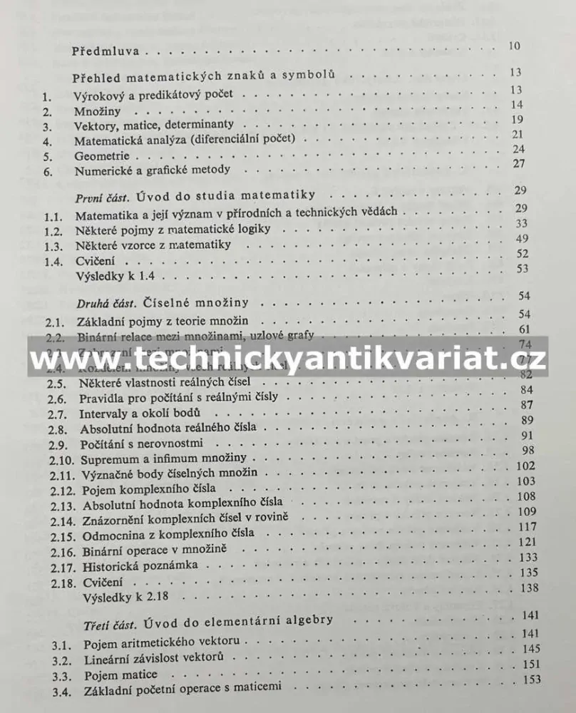Základy aplikované matematiky I. - Škrášek, Tichý (1983)