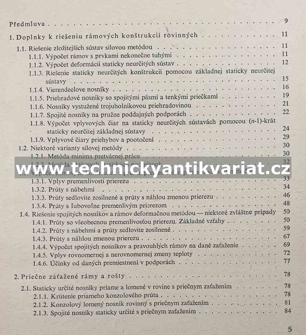 Stavební mechanika II A - Drahoňovský, Harvančík (1967)