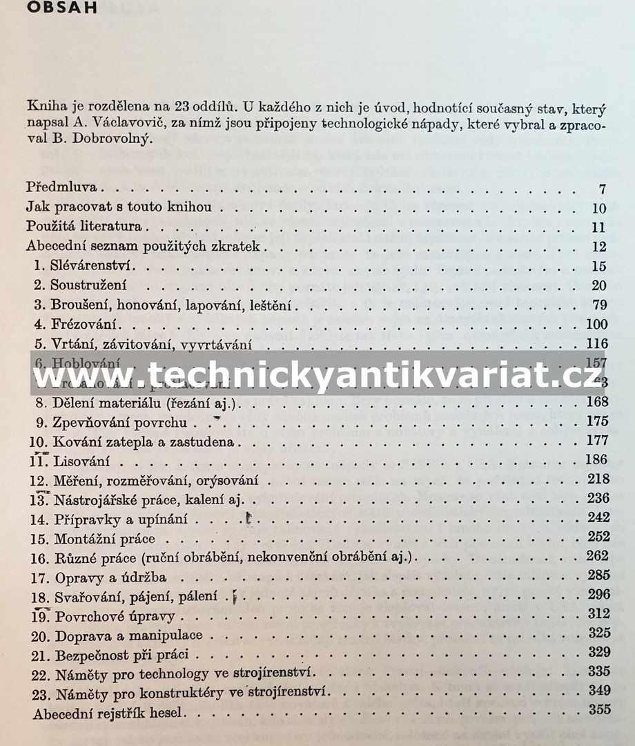 Mechanická technologie - Dobrovolný, Václavovič (1975)