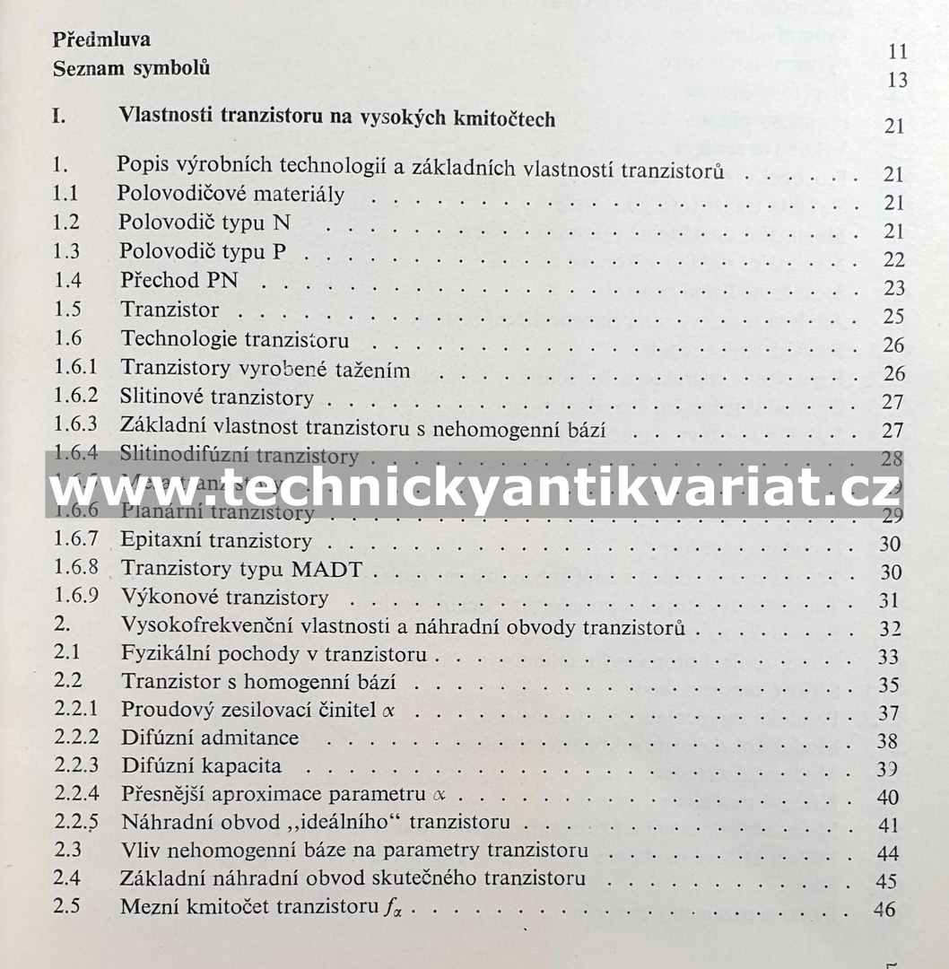 Vysokofrekvenční tranzistorové zesilovače - Hošek, Pejskar (1967)