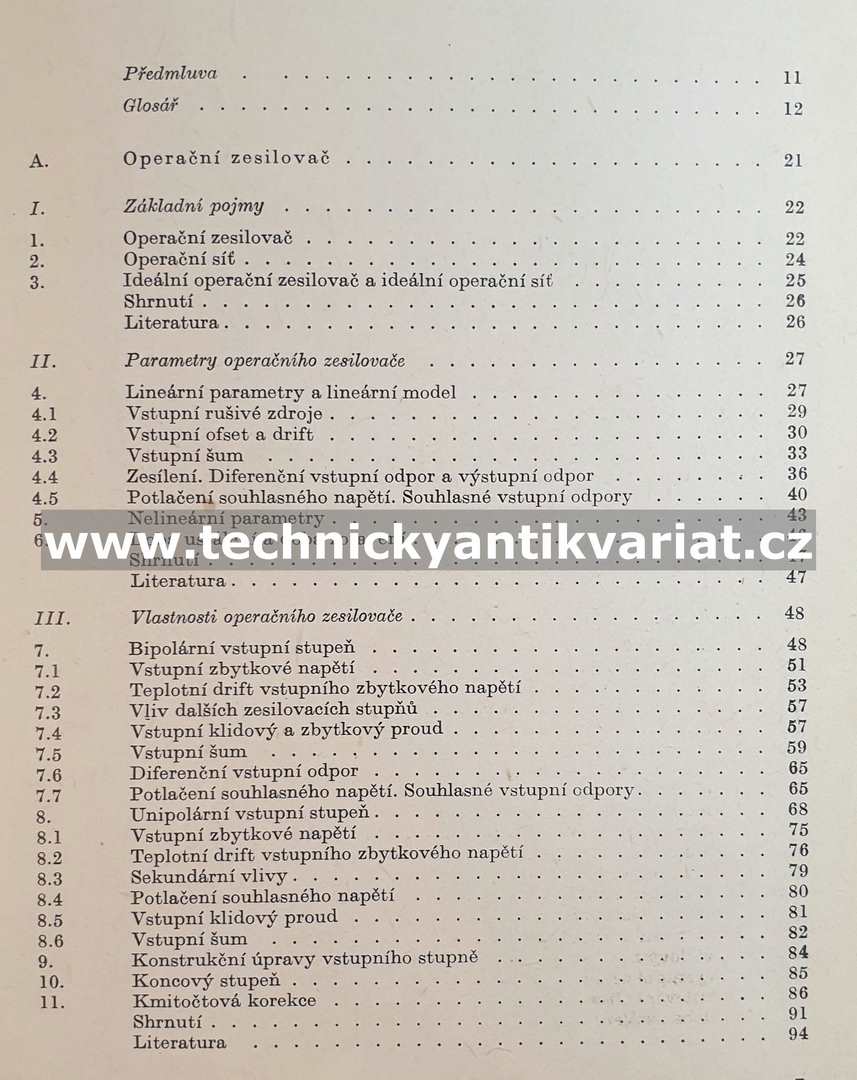 Operační zesilovače - Jiří Dostál (1981)