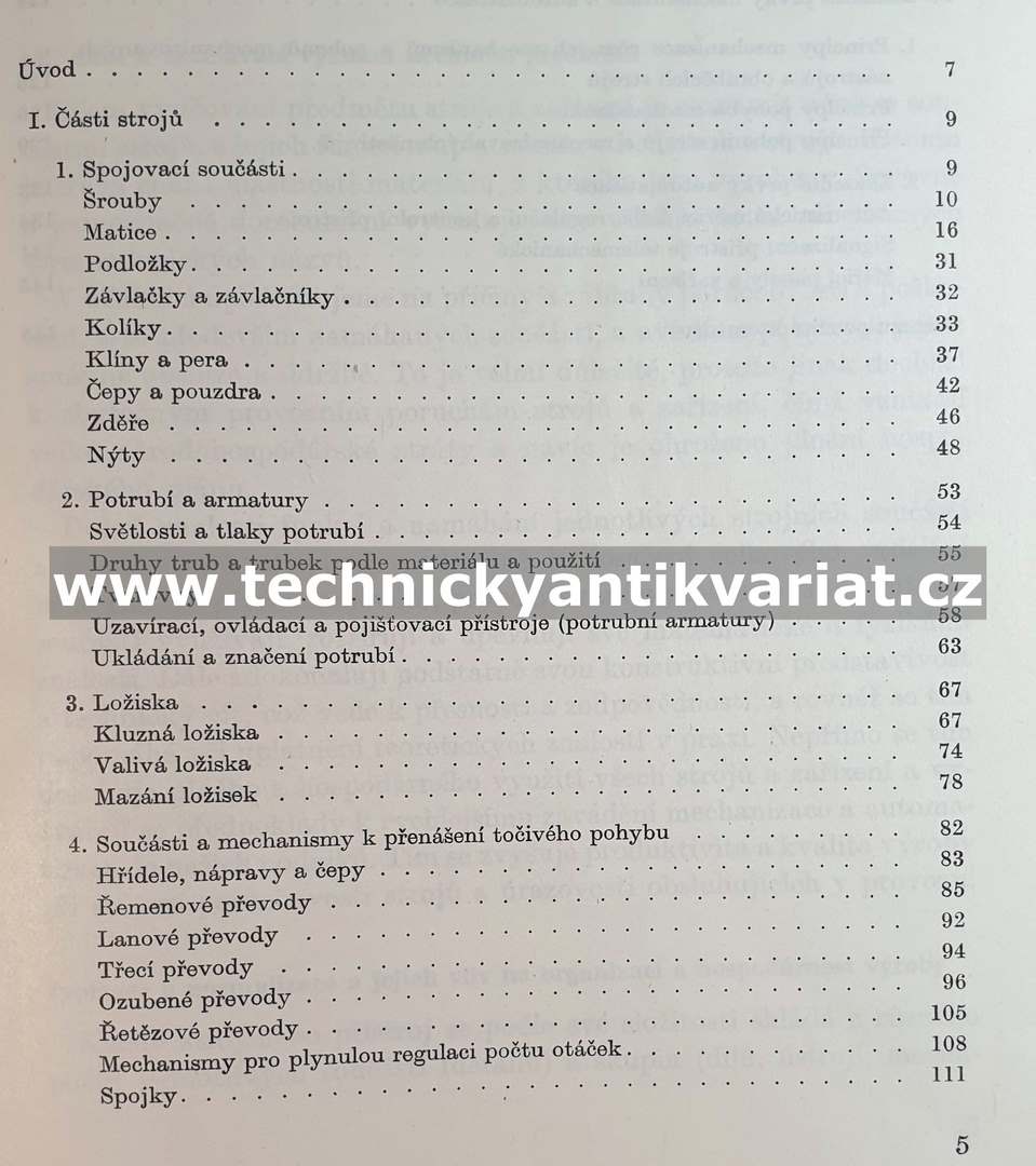 Stroje a zařízení Části strojů a mechanismy strojů - Karel Jech (1966)