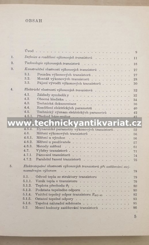 Výkonové tranzistory v nízkofrekvenčních obvodech - Jan Stach (1979)
