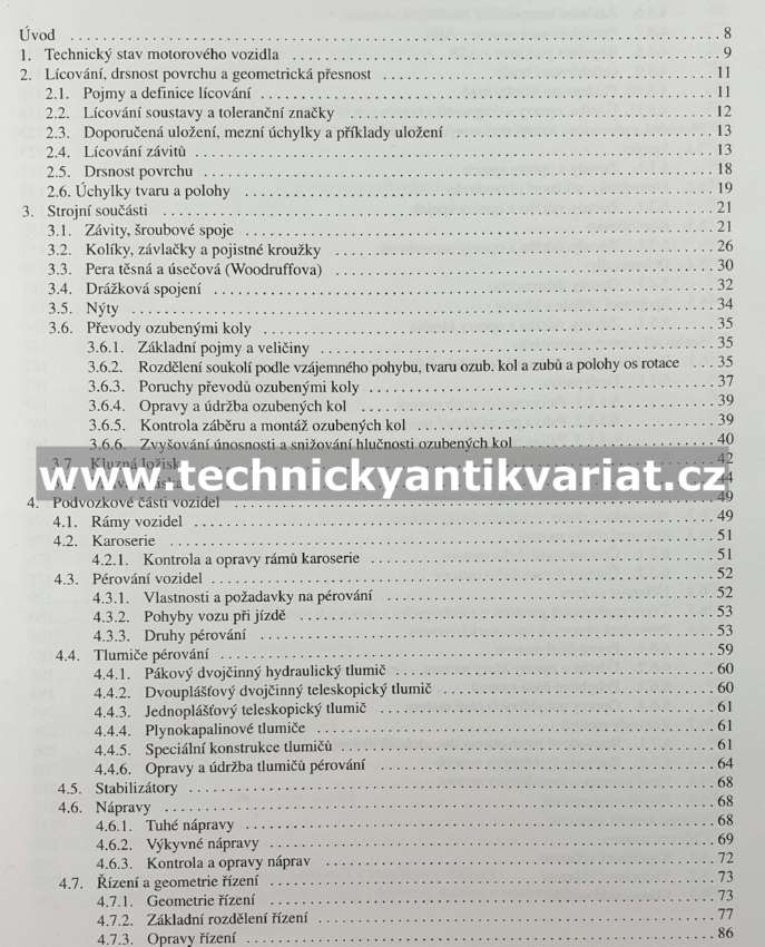 Učebnice pro řidiče a opraváře automobilů - Motejl, Horejš (1998)