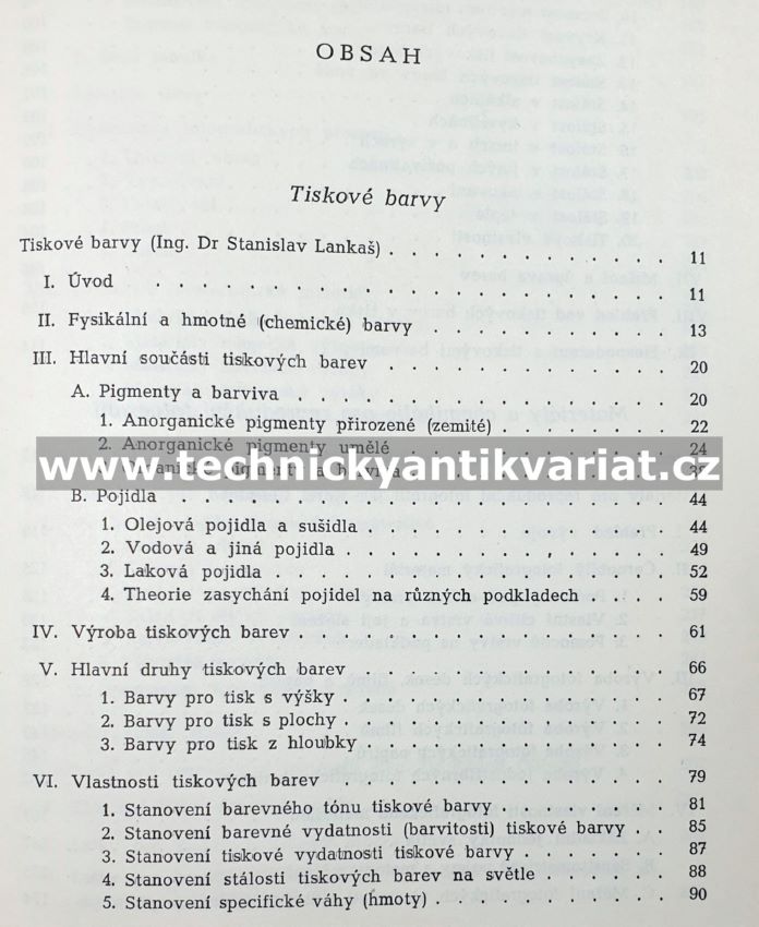 Tiskové barvy, materiály a chemikálie pro reprodukční fotografii II. - Lankaš, Čermín, Bureš, Gilberg (1956)