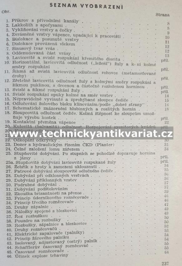 Dobývání kamene a zemin - Oskar Klanic (1950)
