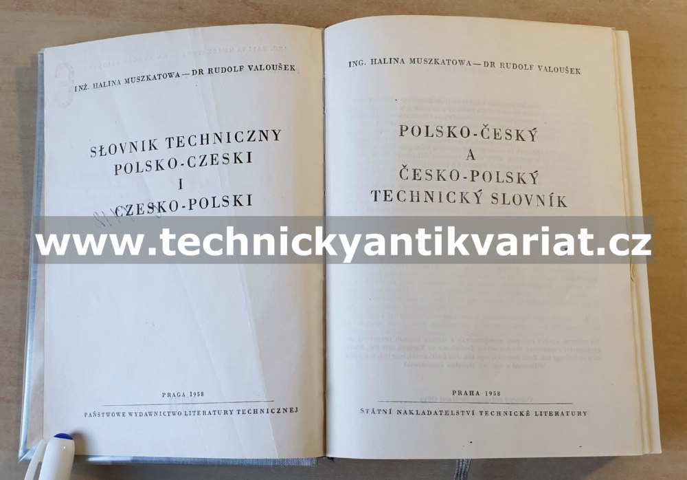 Polsko-český a Česko-polský technický slovník (1958)