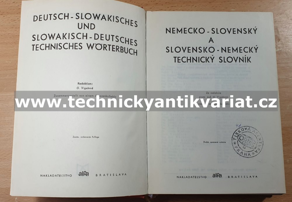 Technický slovník německo-slovensky, slovensky-německy (1969)