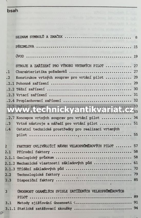Velkoprůměrové vrtané piloty - Masopust, Muhl (1990)