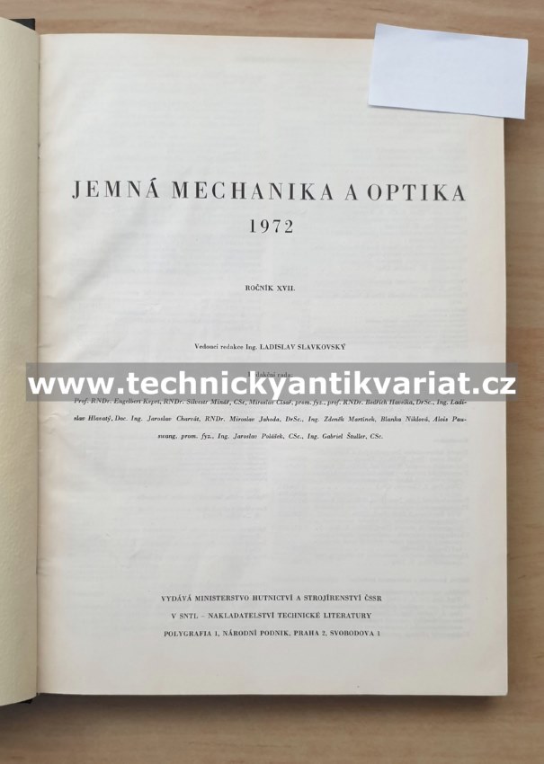 Jemná mechanika a optika (1972)