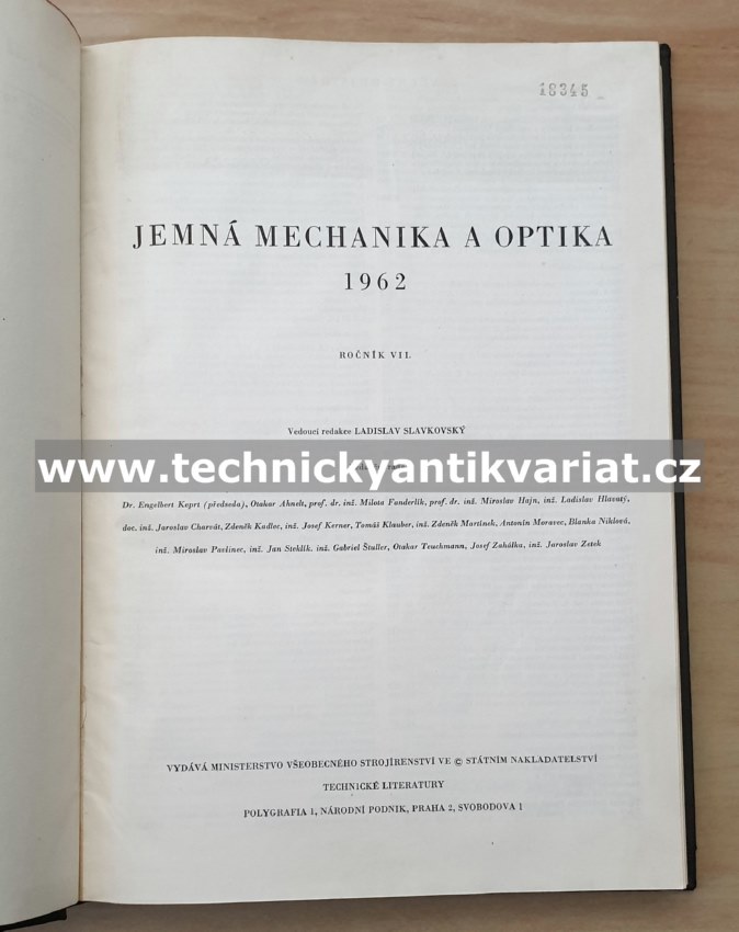 Jemná mechanika a optika (1962)