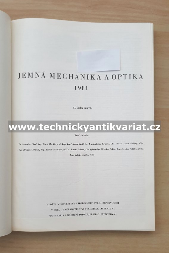 Jemná mechanika a optika (1981)