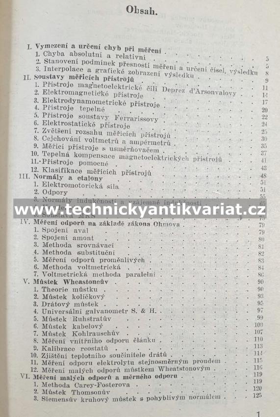 Elektrické měřící methody - Filip Milinovský (1951)