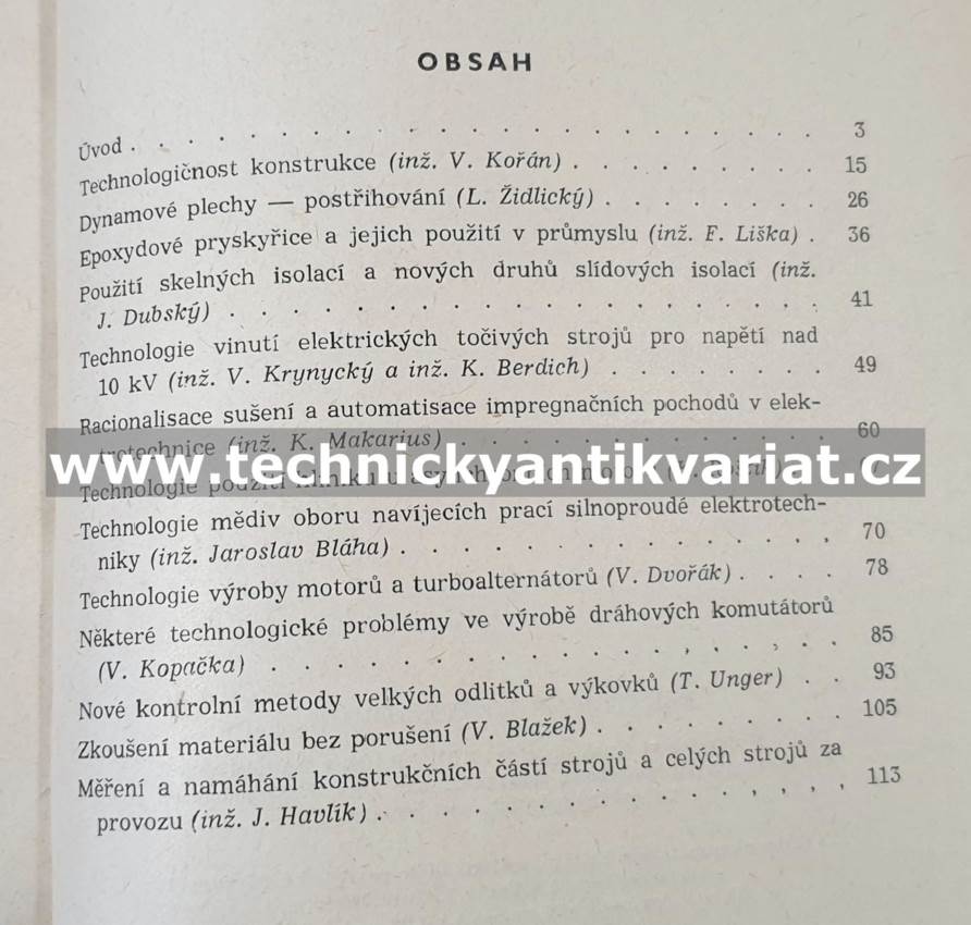 Elektrické točivé stroje (1958)