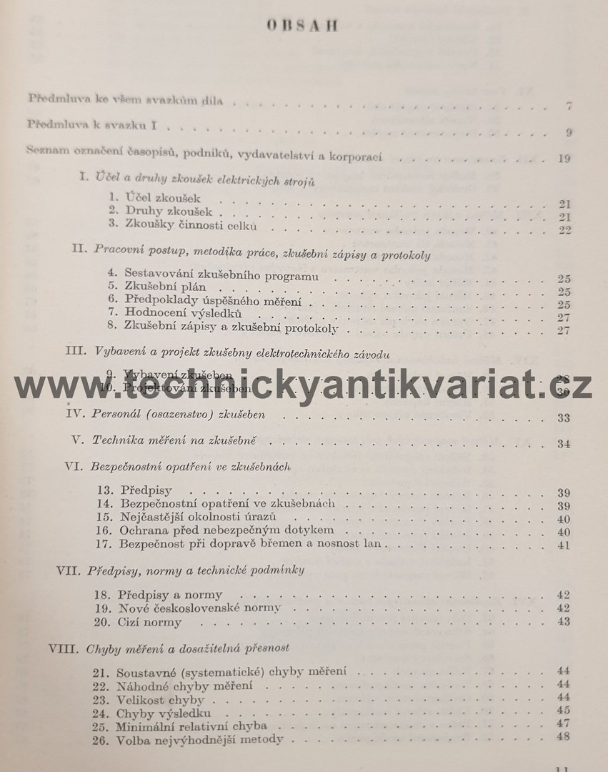 Měření na elektrických strojích 1.Všeobecná část - Bašta, Kulda, Měřička (1959)