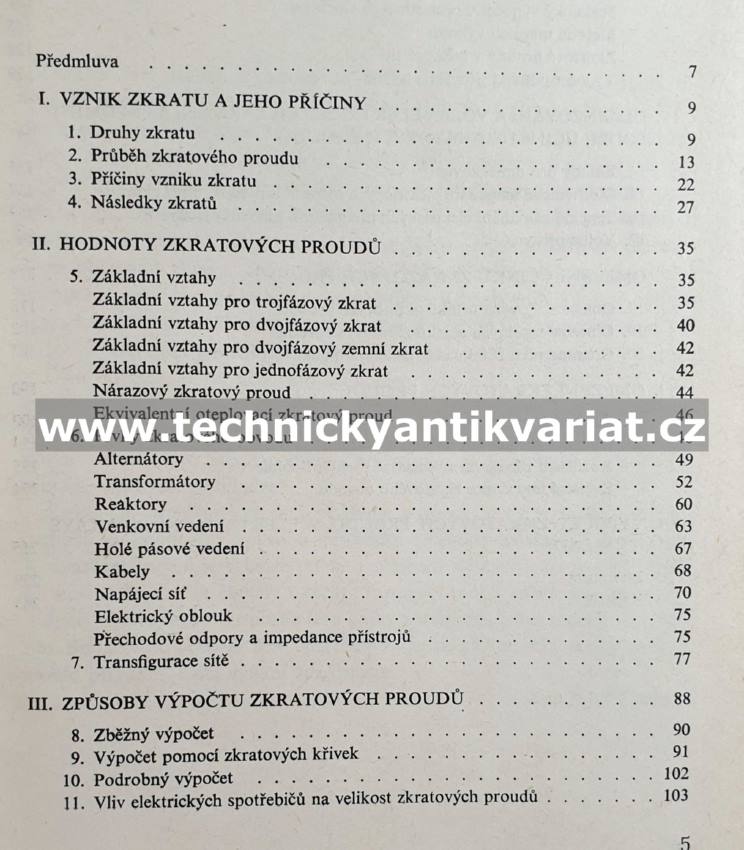 Zkraty v elektrických rozvodech - Josef Pauza (1970)