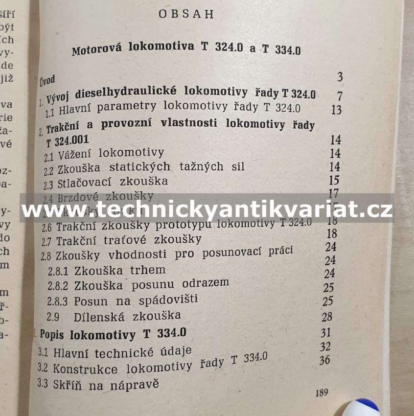 Motorové lokomotivy T324.0 a T334.0 - Jankovský, Zderčík (1961)