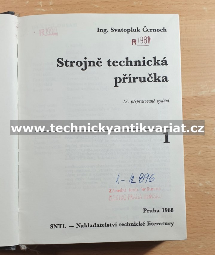 Strojně technická příručka 1 - Svatopluk Černoch (1968)
