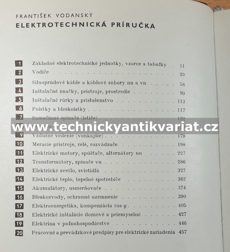 Elektrotechnická příručka - F.Vodanský (1967)