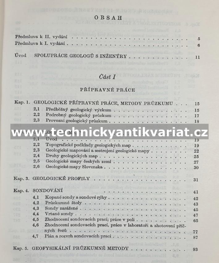 Inženýrská geologie - Záruba, Mencl (1957)