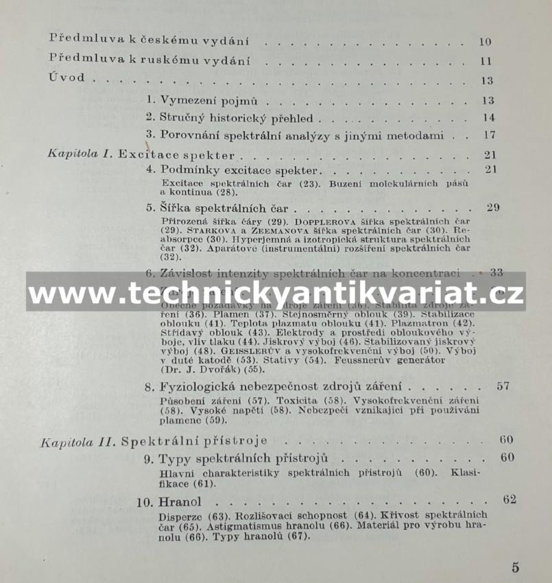 Spektrální analýza - Zajděl (1970)