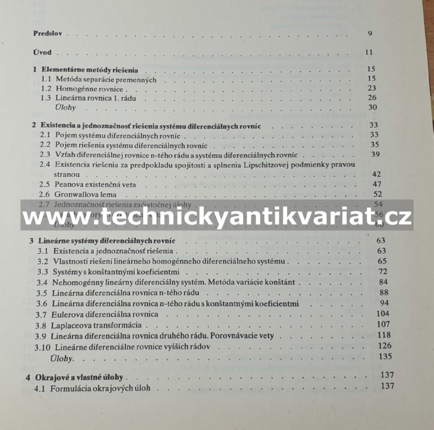 Obyčajné diferenciálne rovnice - Greguš, Švec, Šeda (1985)