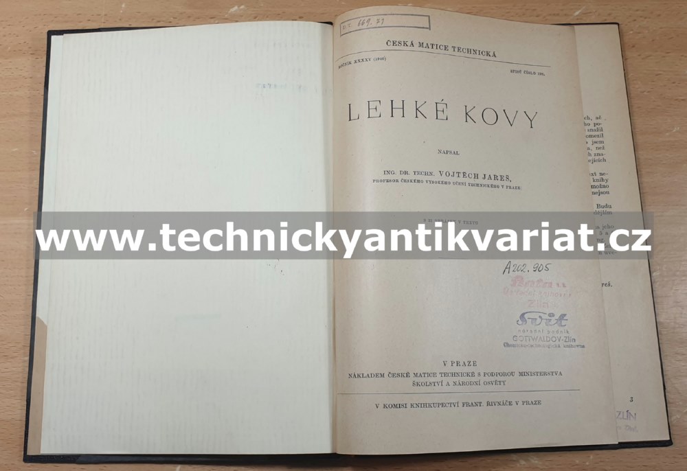 Lehké kovy - Vojtěch Jareš (1940)
