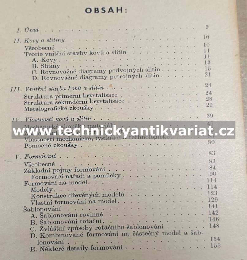 Slévárenství - Píšek (1941)