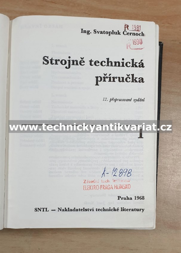 Strojně technická příručka 1 - Svatopluk Černoch (1968)