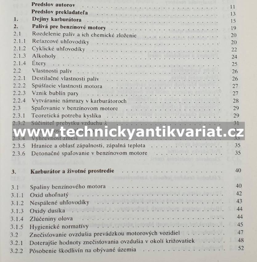 Automobilové karburátory - Muller (1989)
