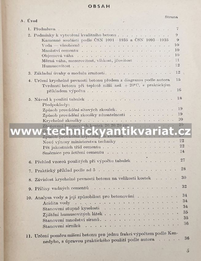 Úsporná míšení nejpevnějších betonů - Ladislav Jelen (1951)
