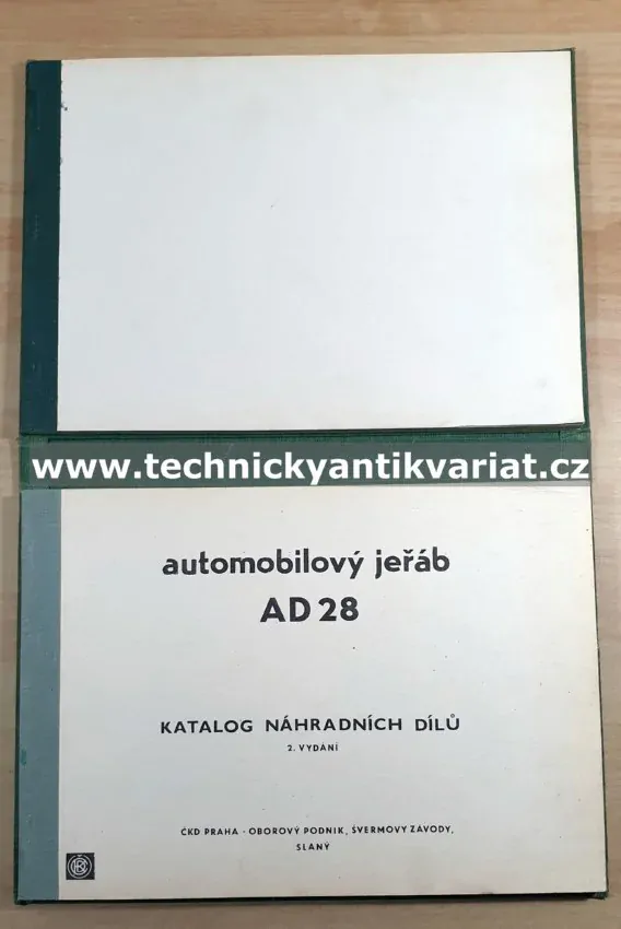 Automobilový jeřáb AD 28 - katalog náhradních dílů (1983)