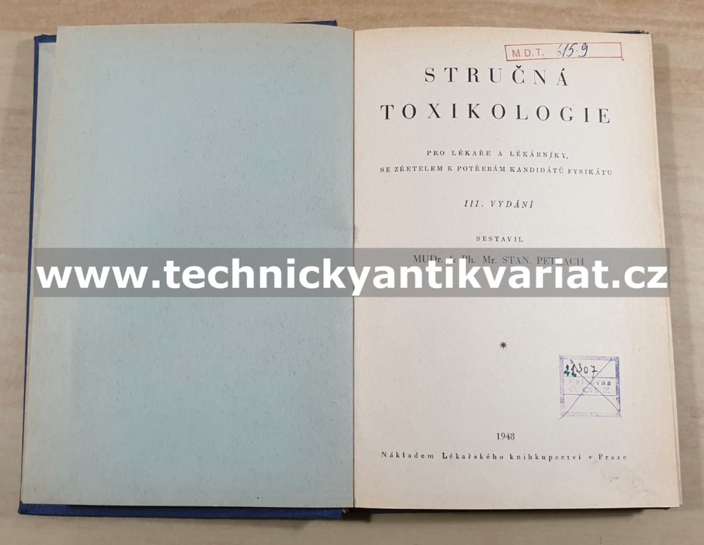 Stručná toxikologie - Stan. Eetlach (1948)
