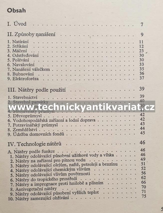 Speciální nátěry - Viktor Hořejší (1968)