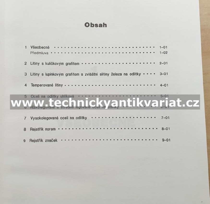 Značky litin a ocelí na odlitky (1993)