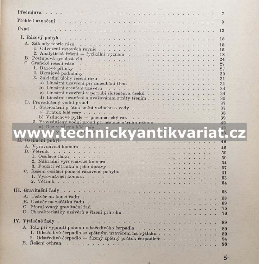Hydraulický ráz ve vodovodních a průmyslových potrubích - Karel Haindl (1963)