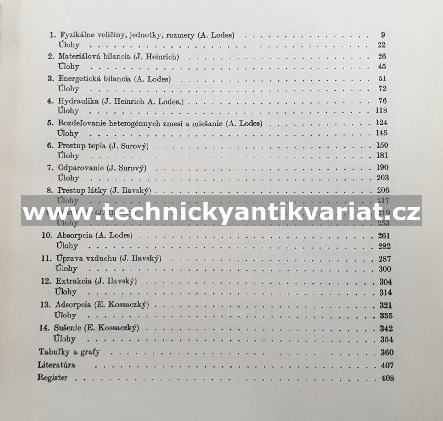 Príklady a úlohy z chemického inžiniersta - Heinrich, Ilavský, Kossaczký (1970)