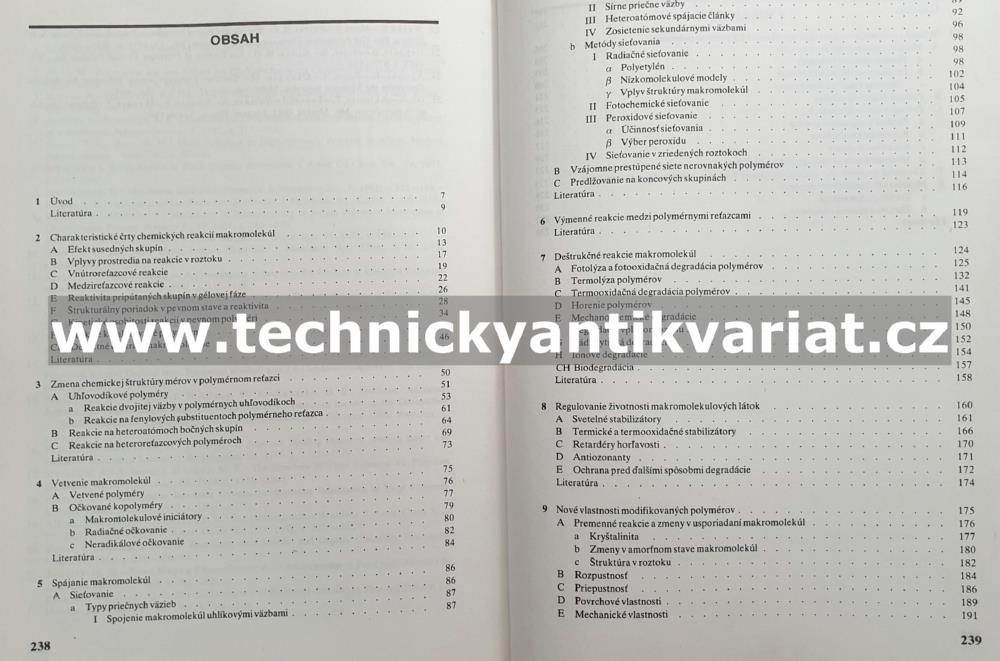 Chemické reakce polymérov - Lazár, Bleha, Rychlý (1986)