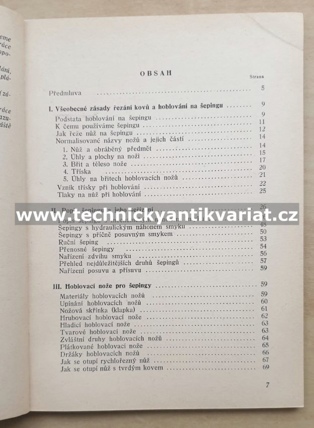 Hoblování na šepingu - Adolf Vacek (1951)