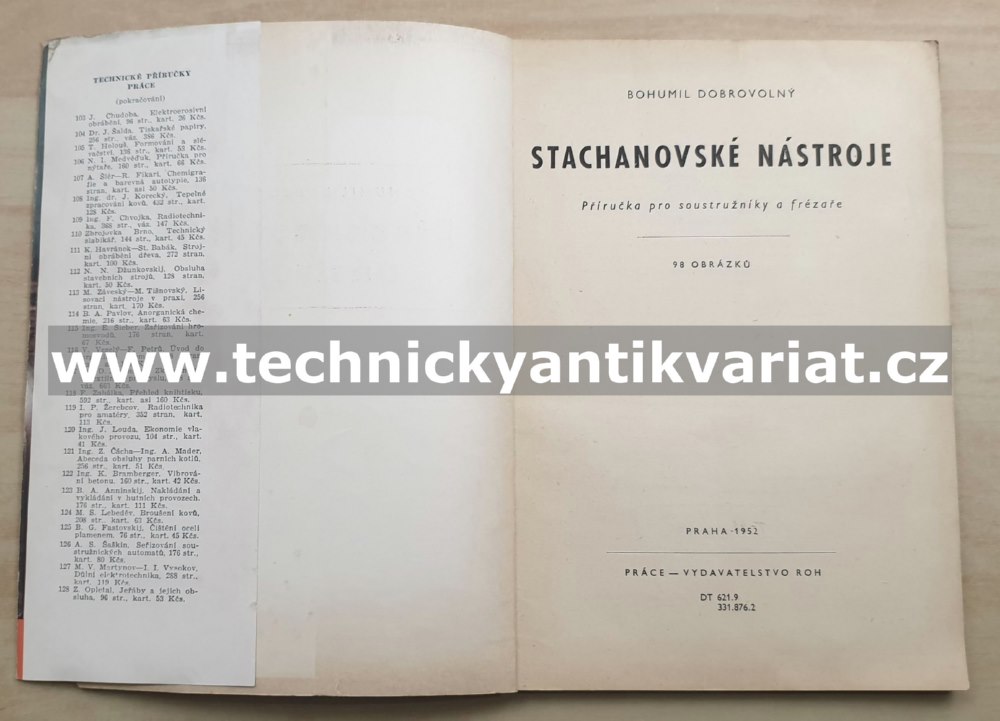 Stachovské nástroje - B. Dobrovolný (1952)