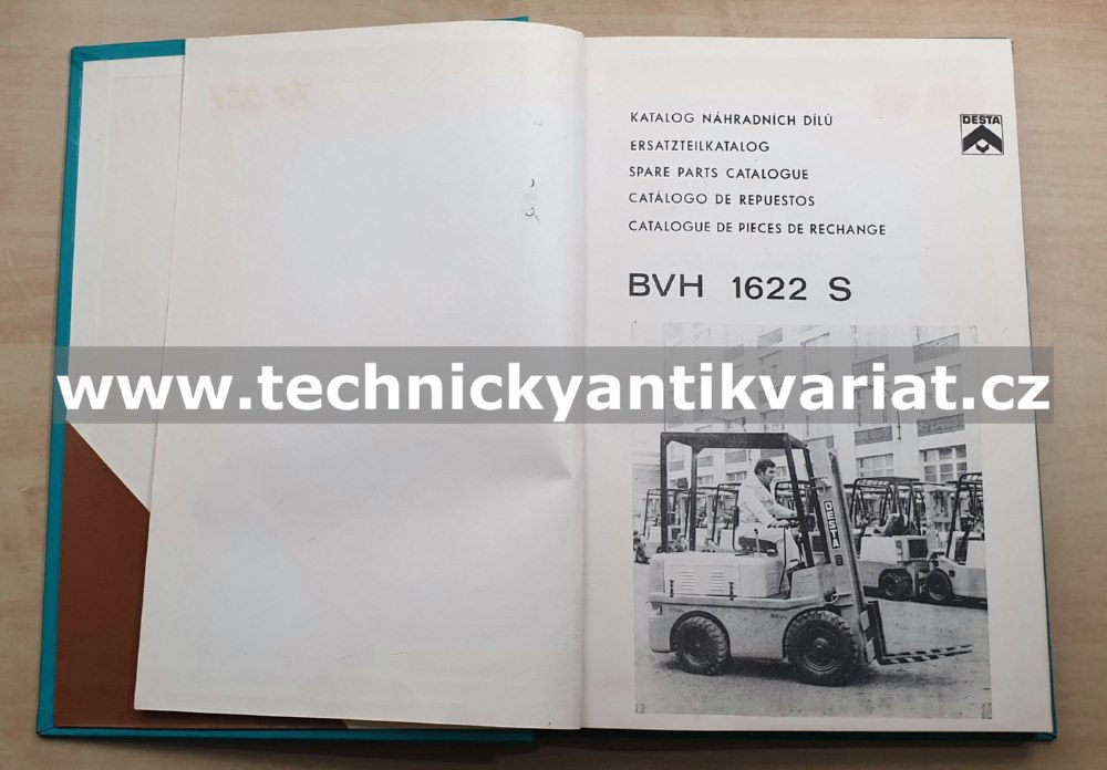 DESTA BVH 1622 S - katalog náhradních dílů (1977)