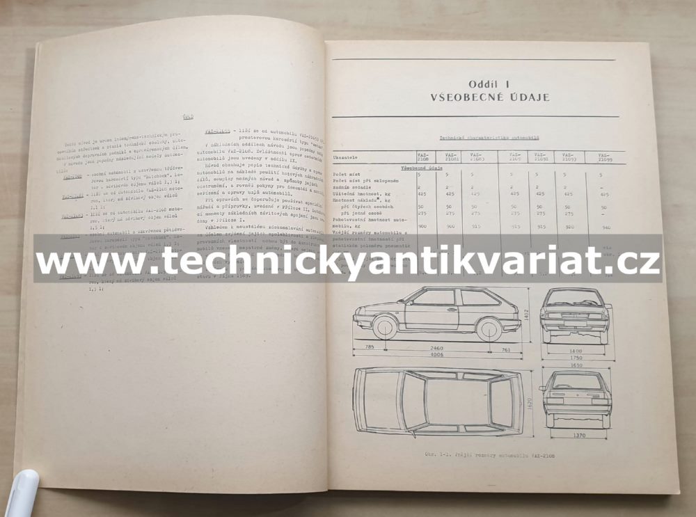 VAZ 2108, 2109, 21081, 21091, 21083, 21093, 21099 - návod k opravám