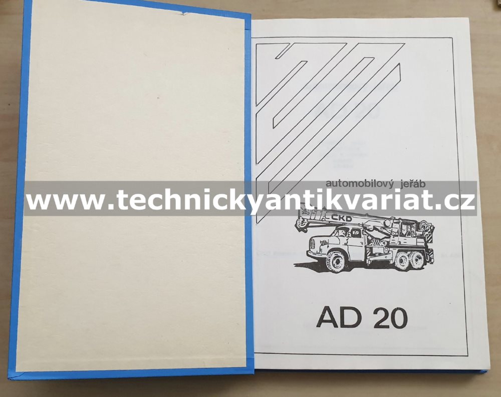 Automobilový jeřáb AD 20 - technický popis, konstrukce, návod o obsluze