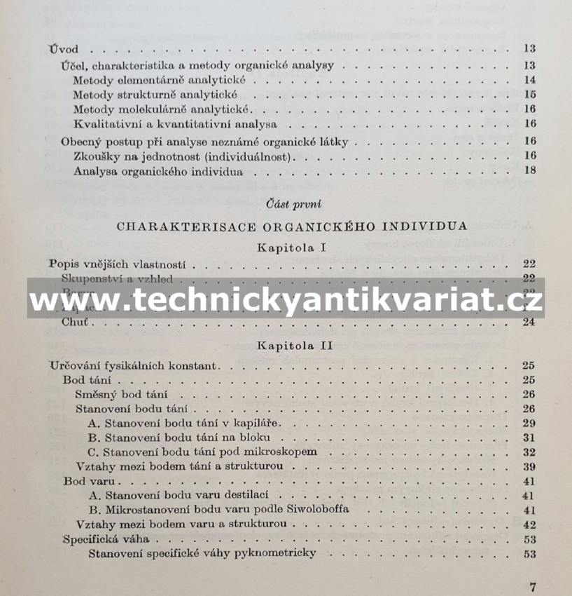 Organická analysa I. - Miroslav Jureček (1955)