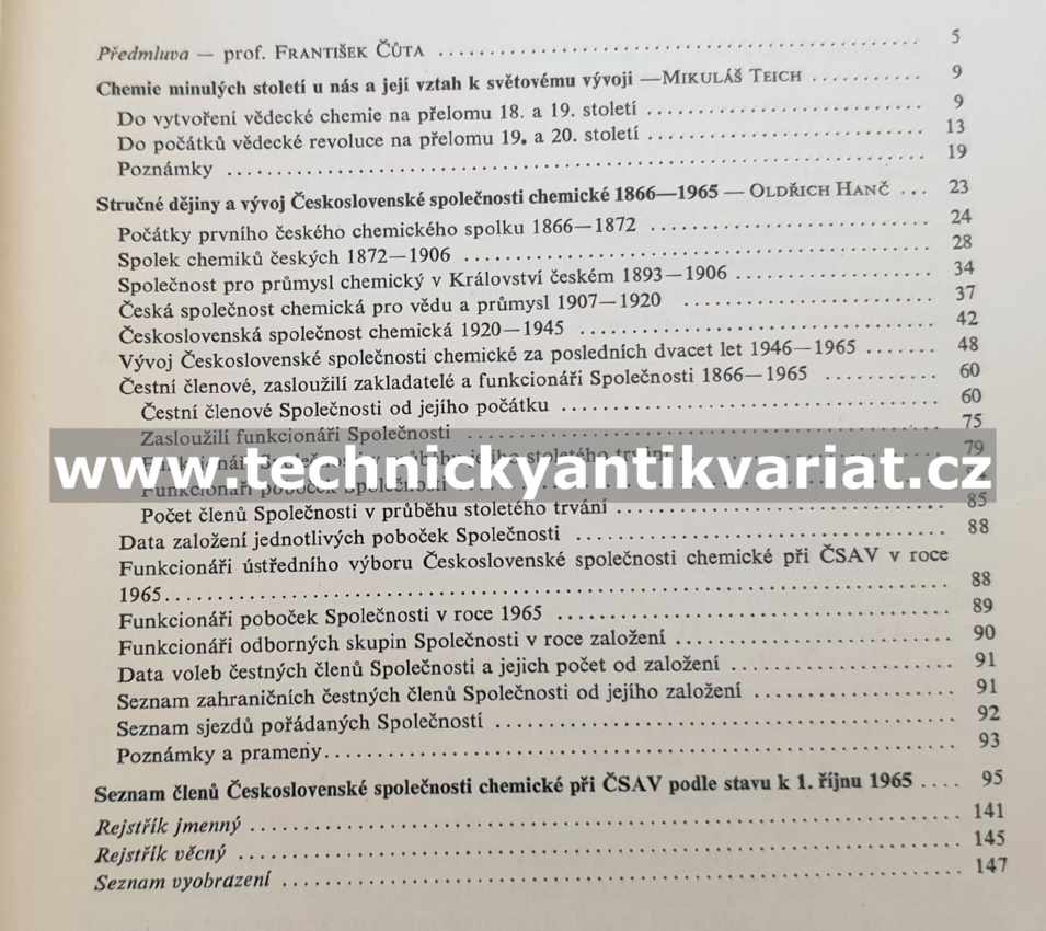 100 let Československé společnosti chemické, její dějiny a vývoj 1866-1966