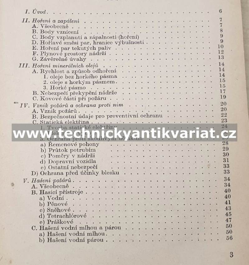 Základy protipožární techniky ve výrobních závodech a skladech minerálních olejů - Zdeněk Michel (1960)